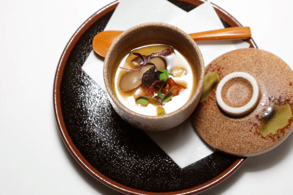 food2017Ny-15East-SL Foie Gras and Truffle Chawanmushi by 15 East (2017 New York)