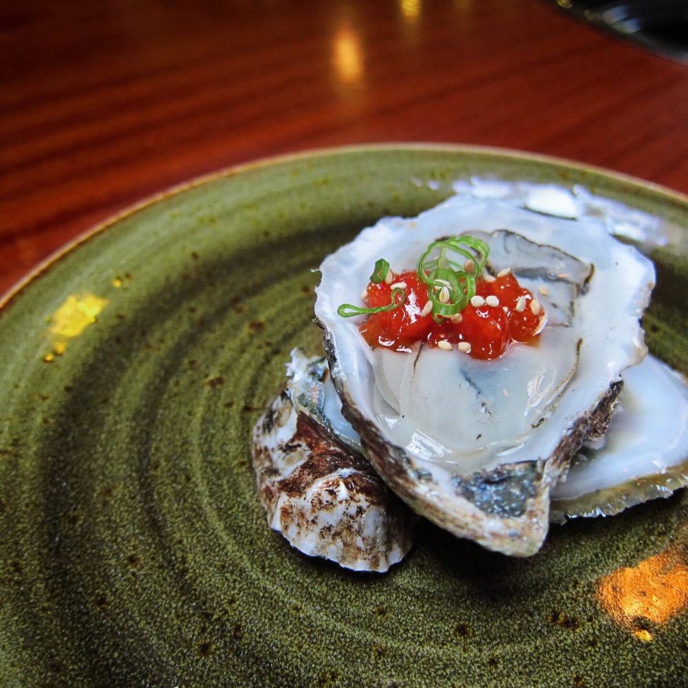 food2016Ny-insa-SL Oyster with kimchee gelee by Insa (2016 New York)