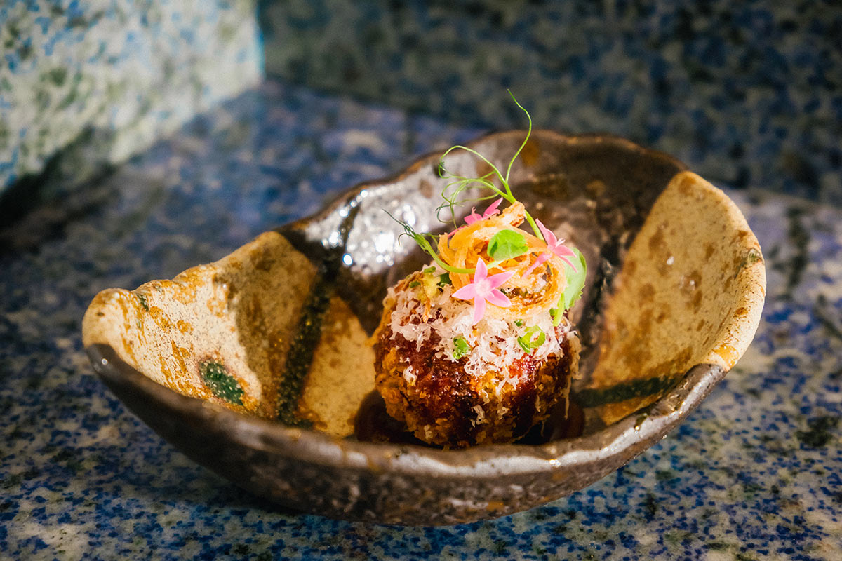 food2025Hi-mugen-01 Wagyu Short Rib Arancini by Mugen (2025 Honolulu)